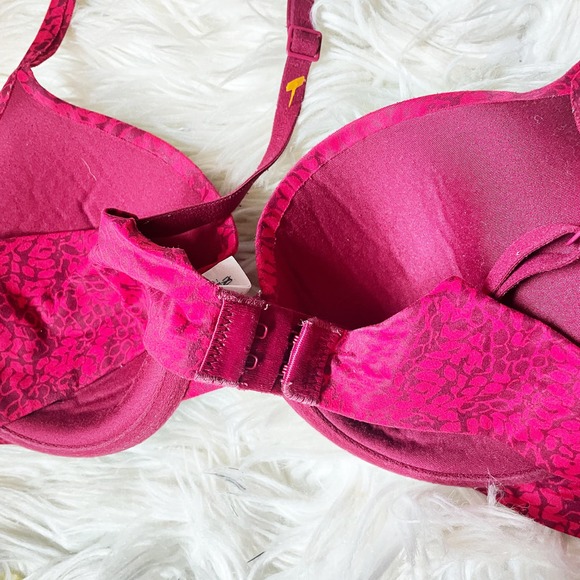 Calvin Klein Red Floral Print Wired Bra Women's Size 34B - Picture 6 of 6